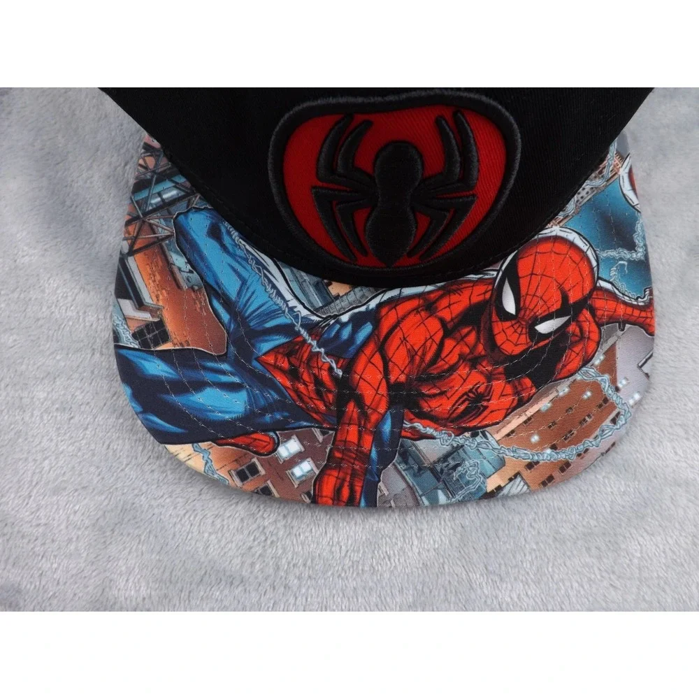 Spiderman Marvel Cap/Hat Graphic‎ Multicolor Snapback One Size Fits Most Spider